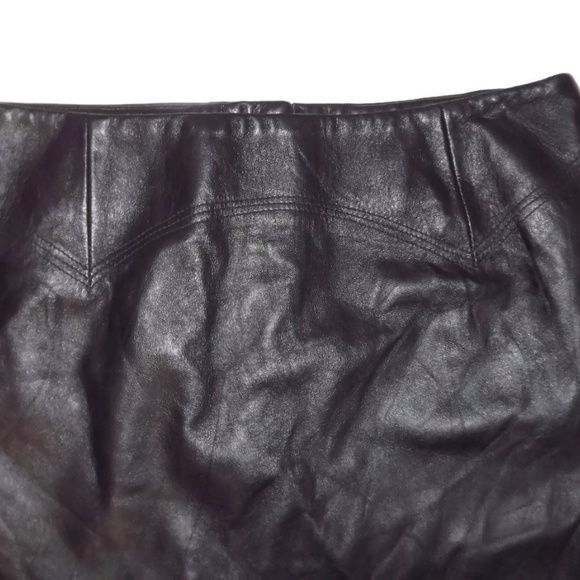 Identify Size 6 Soft Leather & Lace Sides SKIRT - Picture 5 of 8